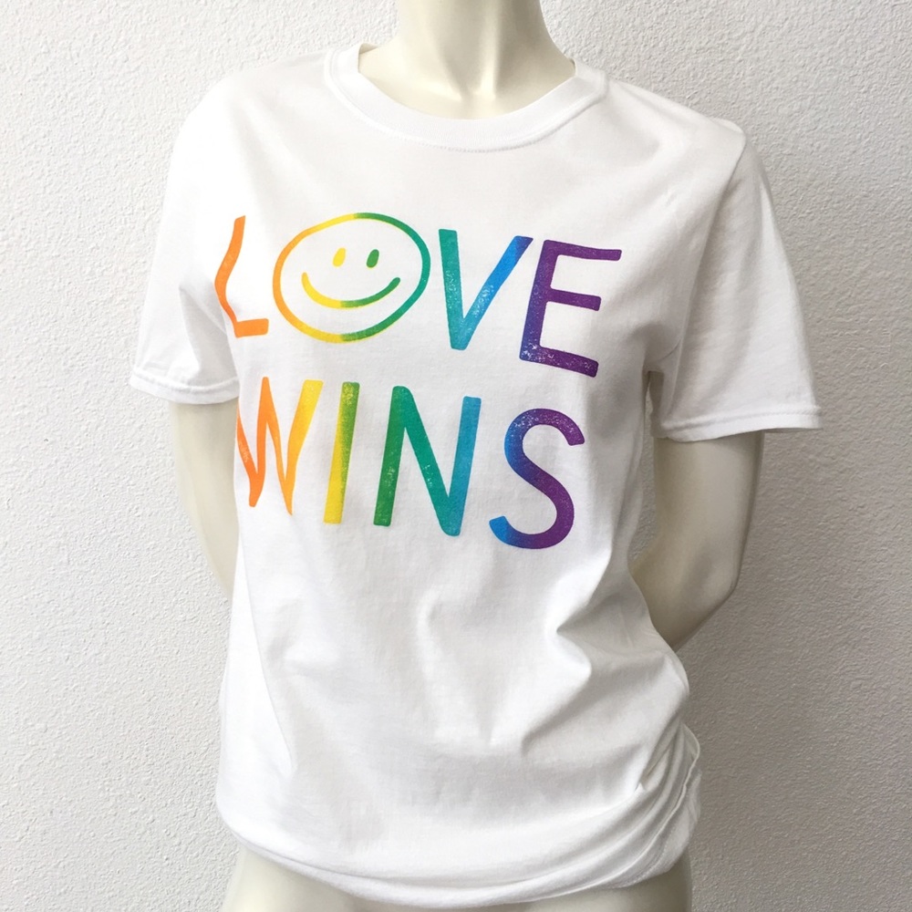 NWT Equality Apparel Love Wins LGBTQ Tee Pride
